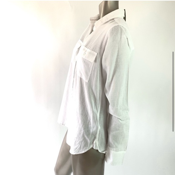 Jcrew Linen Boyfriend Button Up Shirt - GUC size 6 - Picture 4 of 6